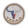 Texas Proud Stepping Stone - Texas Longhorn Flag  Handcrafted Home Decor