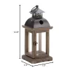 Compact Monticello Candle Lantern - Decorative Outdoor Lighting Fixture