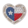 Texas Proud Stepping Stone - Don't Mess with Texas Heart Flag  Decorative Garden Flag for Texas Pride
