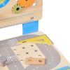 Kids Workbench, 62 pcs, Wooden Tool Bench for Kids 3 Years and Up, Toddler Toy Workbench with Realistic Tools