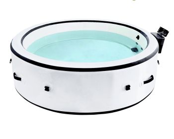 Large hot tub for 4 to 6 People, Portable Outdoor spa with 150 airjets and 1 Thermal Cover Massage hot tub for Patio Garden and Outdoors