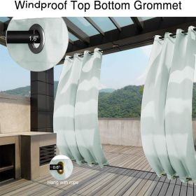 50 x 120 inch top and bottom with grommets Window Curtain Panel, Creamy-White,1 panel