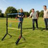 Steel Ladder Toss Game Set, 2 Pack Ladder Ball Rack with 6 Bolas, Assembly-Free Ladder Toss Includes Scorekeeper