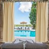 Beige Toile Outdoor Thermal Blackout Curtain - 50 in. W x 120 in. L 1panel
