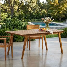 Outdoor 69" Solid Wood Dining Table