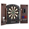 Dartboard and Cabinet Set, Ready-to-Play Bundle Dartboard Cabinet Set, Hideaway Cabinet Features Electronic Scoring, Easy Assembly