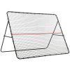 Soccer Rebounder Net Adjustable Foldable Multi-Sport Training for Soccer Practice 8.5' x 6.5'