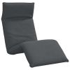 Sun Lounger Gray Oxford fabric, metal, foam Large Collapsible