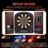 Dartboard and Cabinet Set, Ready-to-Play Bundle Dartboard Cabinet Set, Hideaway Cabinet Features Electronic Scoring, Easy Assembly