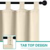 Beige Outdoor Thermal Grommet Blackout Curtain - 50 in. W x 96 in. L