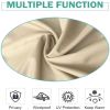 Beige Toile Outdoor Thermal Blackout Curtain - 50 in. W x 120 in. L 1panel