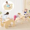 7-in-1 Indoor Climbing Toys for Toddlers with Reversible Ramp