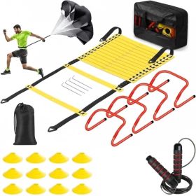 Agile Stair Speed Training Set - Adjustable Fitness Stairs, Suitable For Foot Movements, Coordination And Agility Training (Option: Yellow)